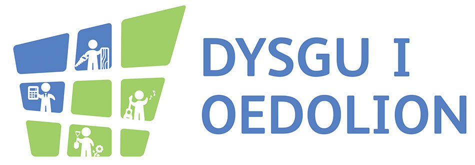 Logo Dysgu Oedolion Caerdydd